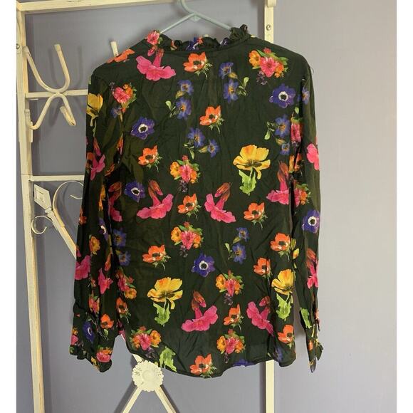 Women’s Medium Tolani Collection Colorful Floral Shirt xxs - Picture 2 of 5